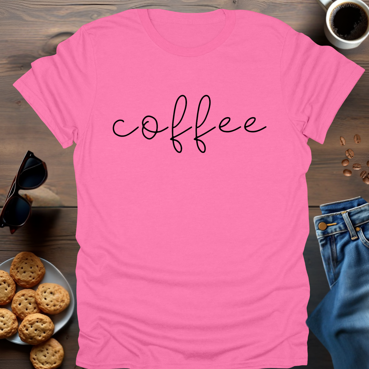 Coffee hand writen T-Shirt