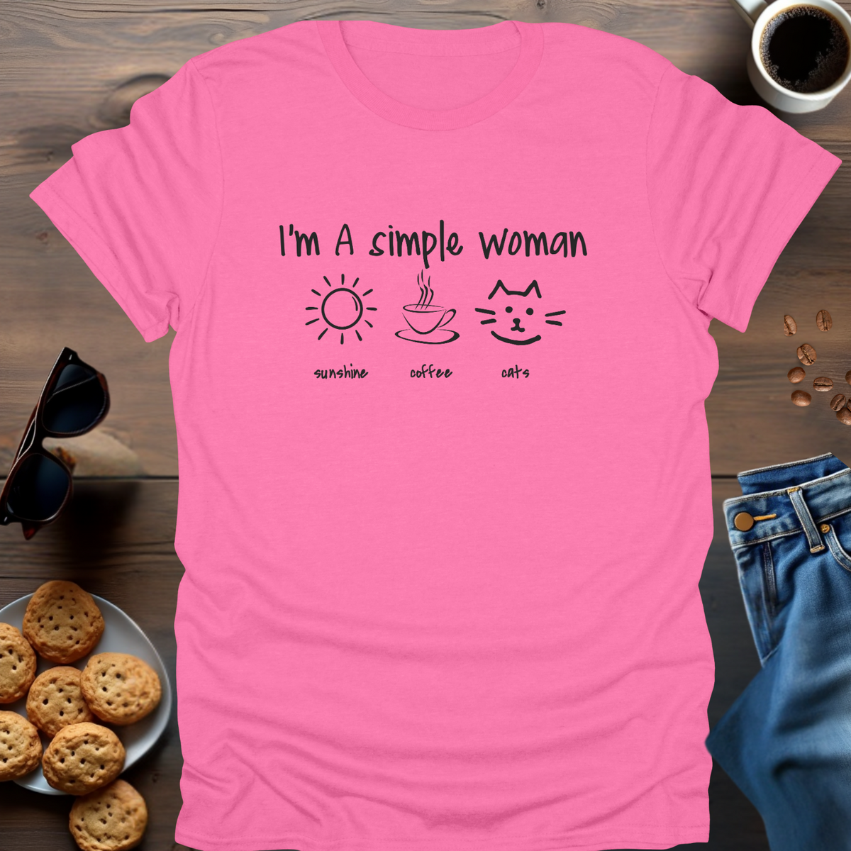 I'M A SIMPLE WOMAN (CATS) T-Shirt