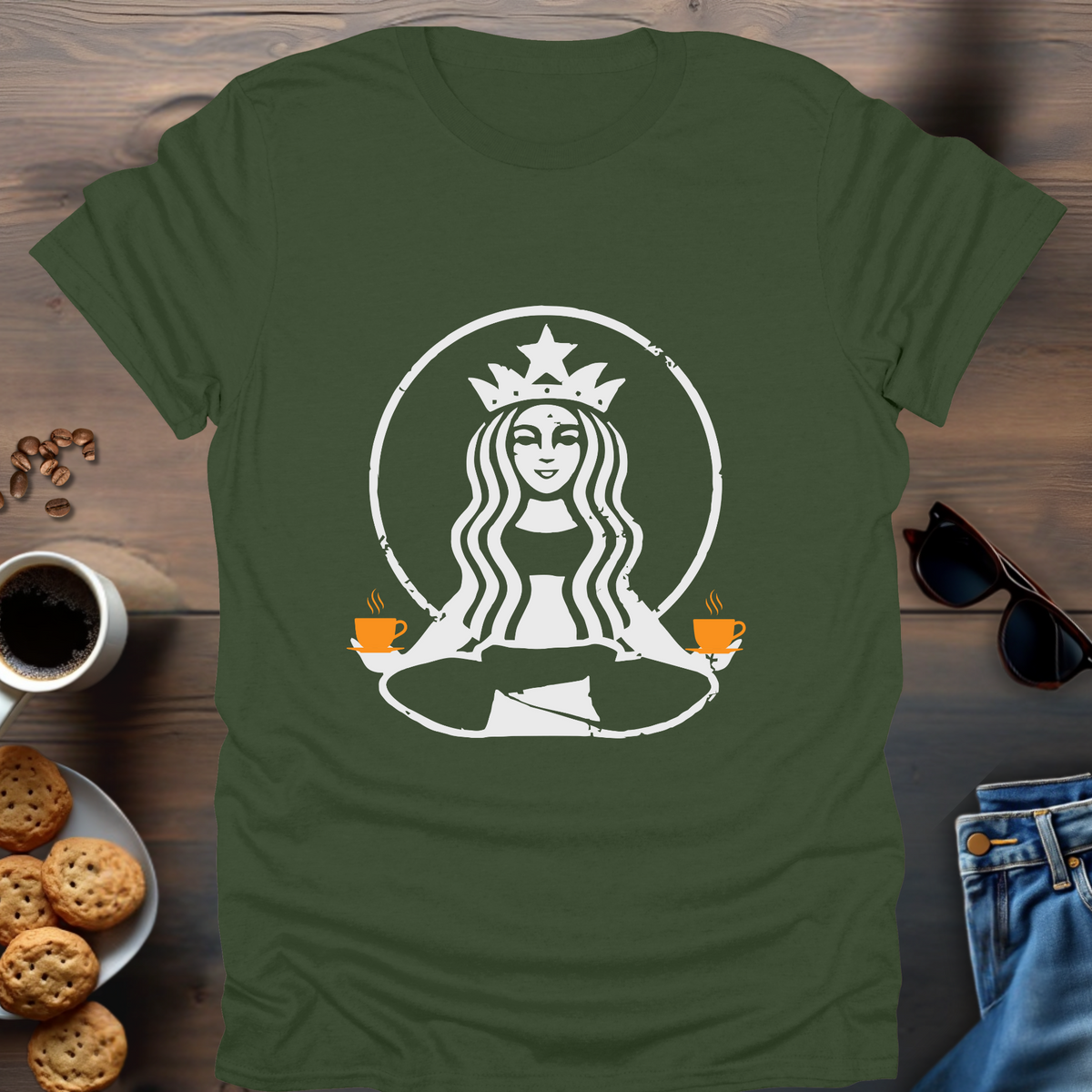 Yoga with coffee T-Shirt