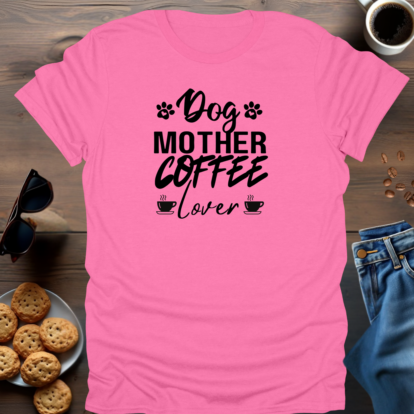 Dog Mother Coffee Lover T-Shirt