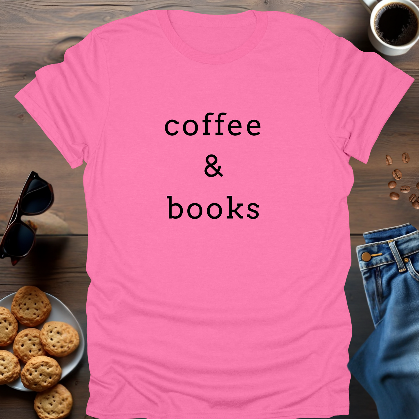 coffee & books..T-Shirt