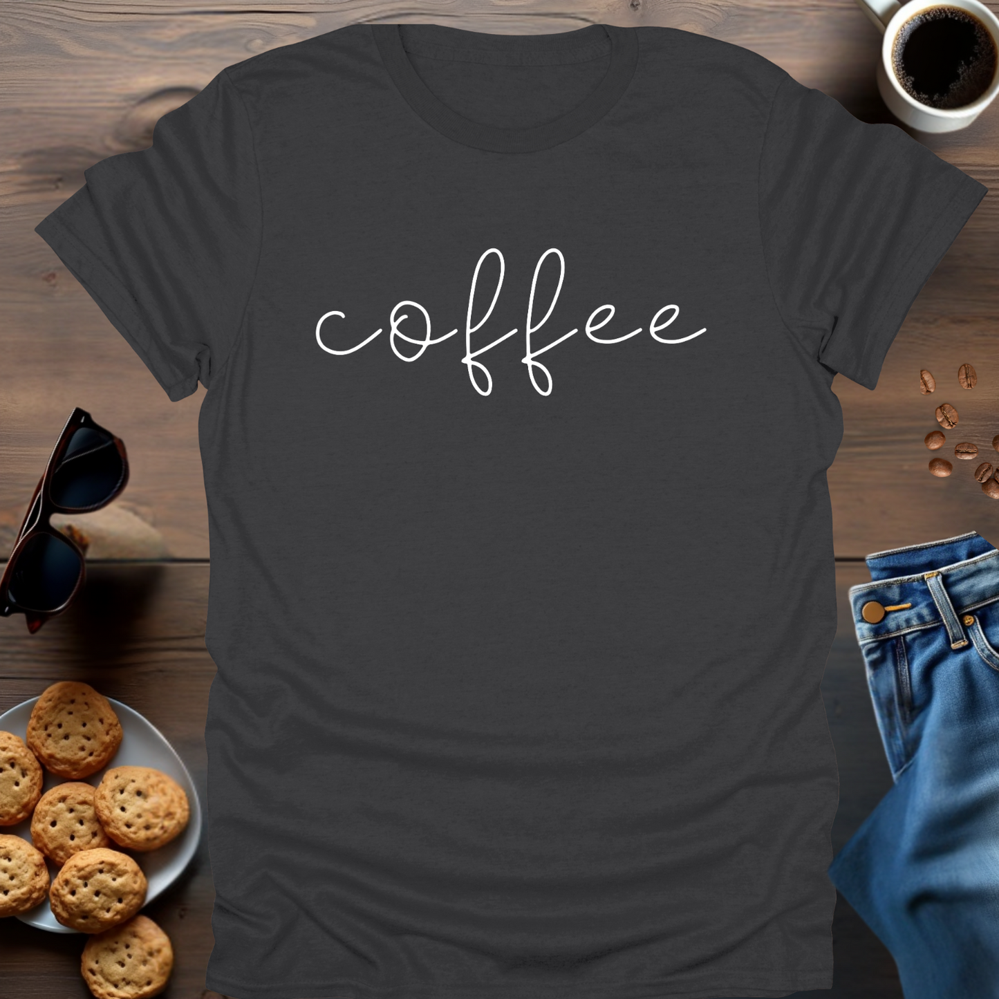 Coffee hand writen T-Shirt