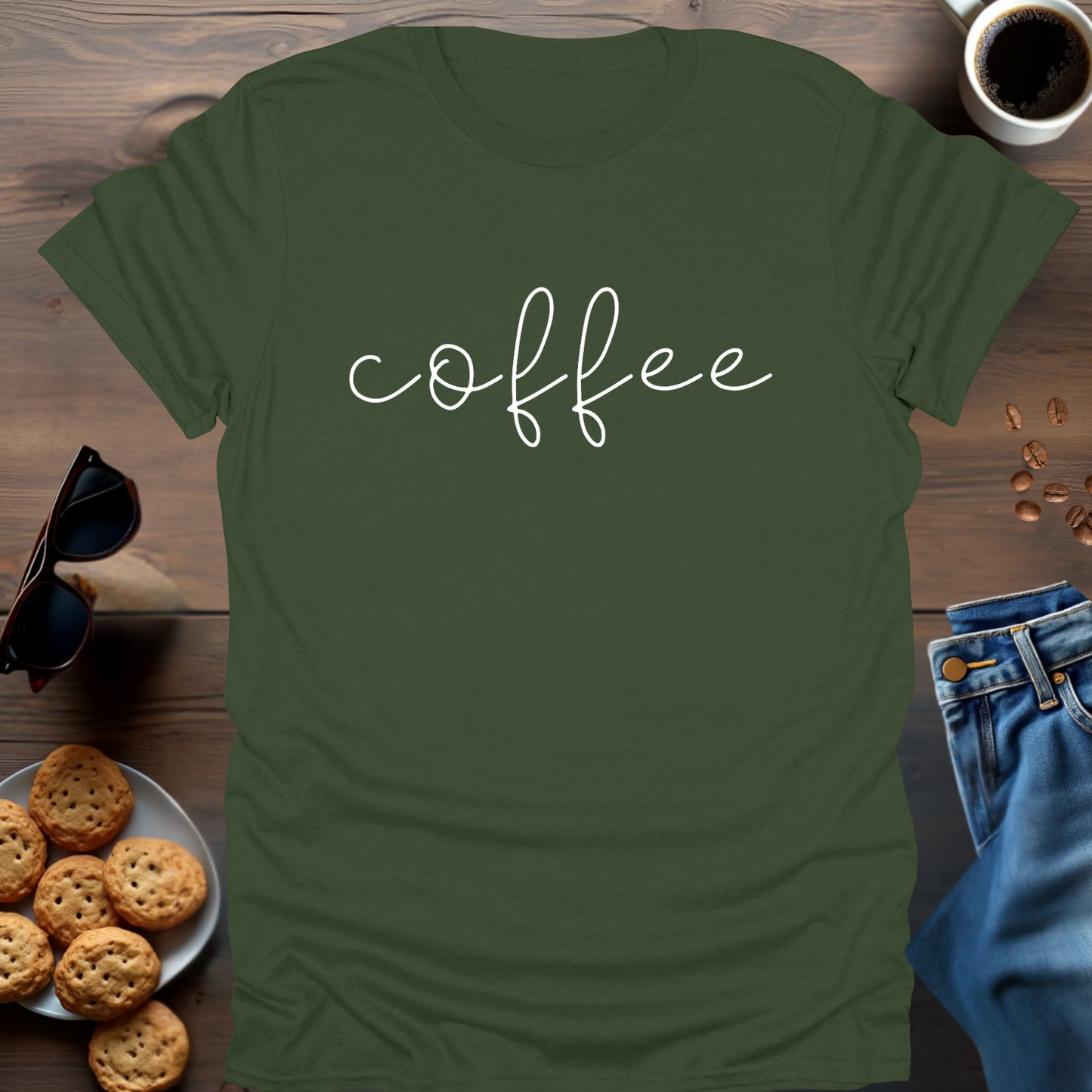 Coffee hand writen T-Shirt