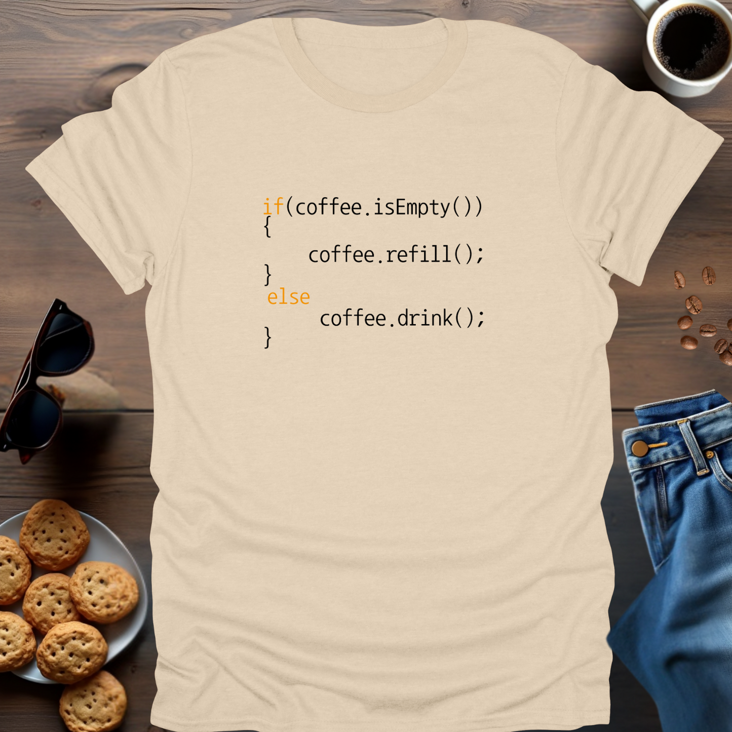 Coding Coffee Refill T-Shirt