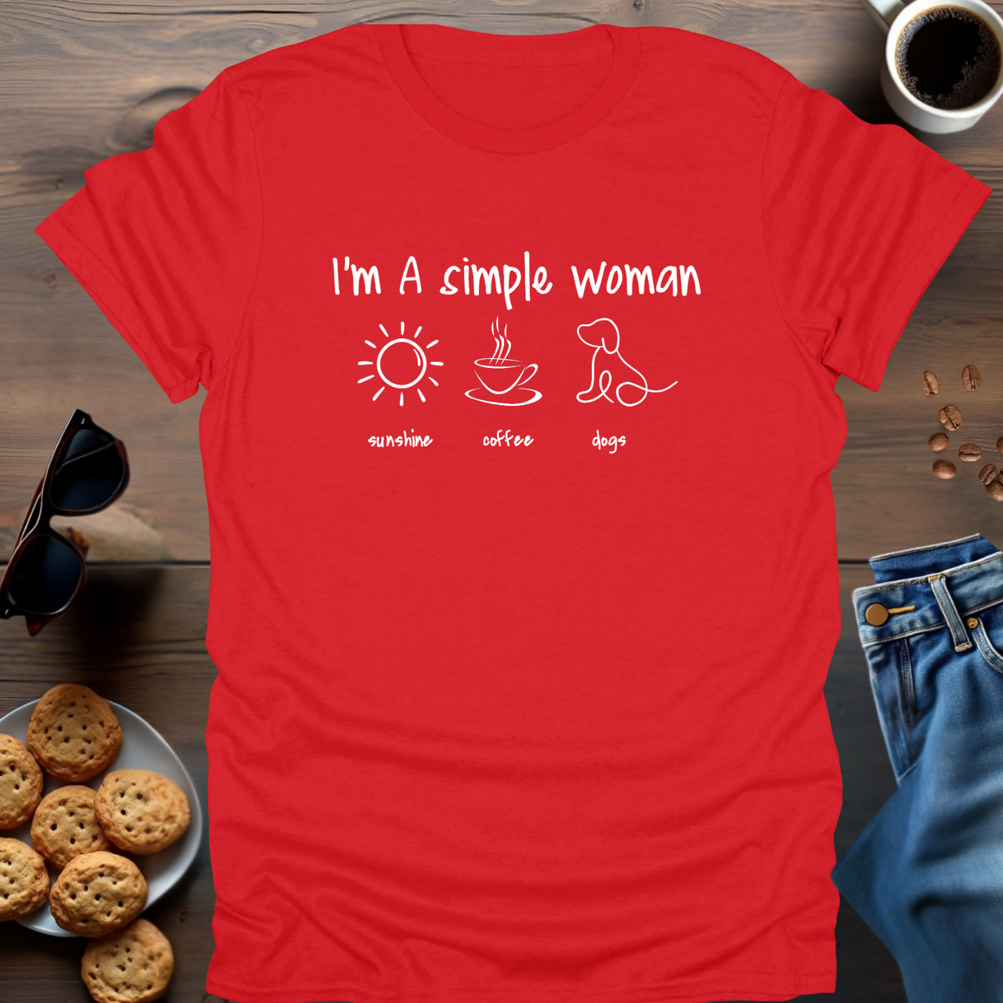 I'M A SIMPLE WOMAN (DOGS) T-Shirt