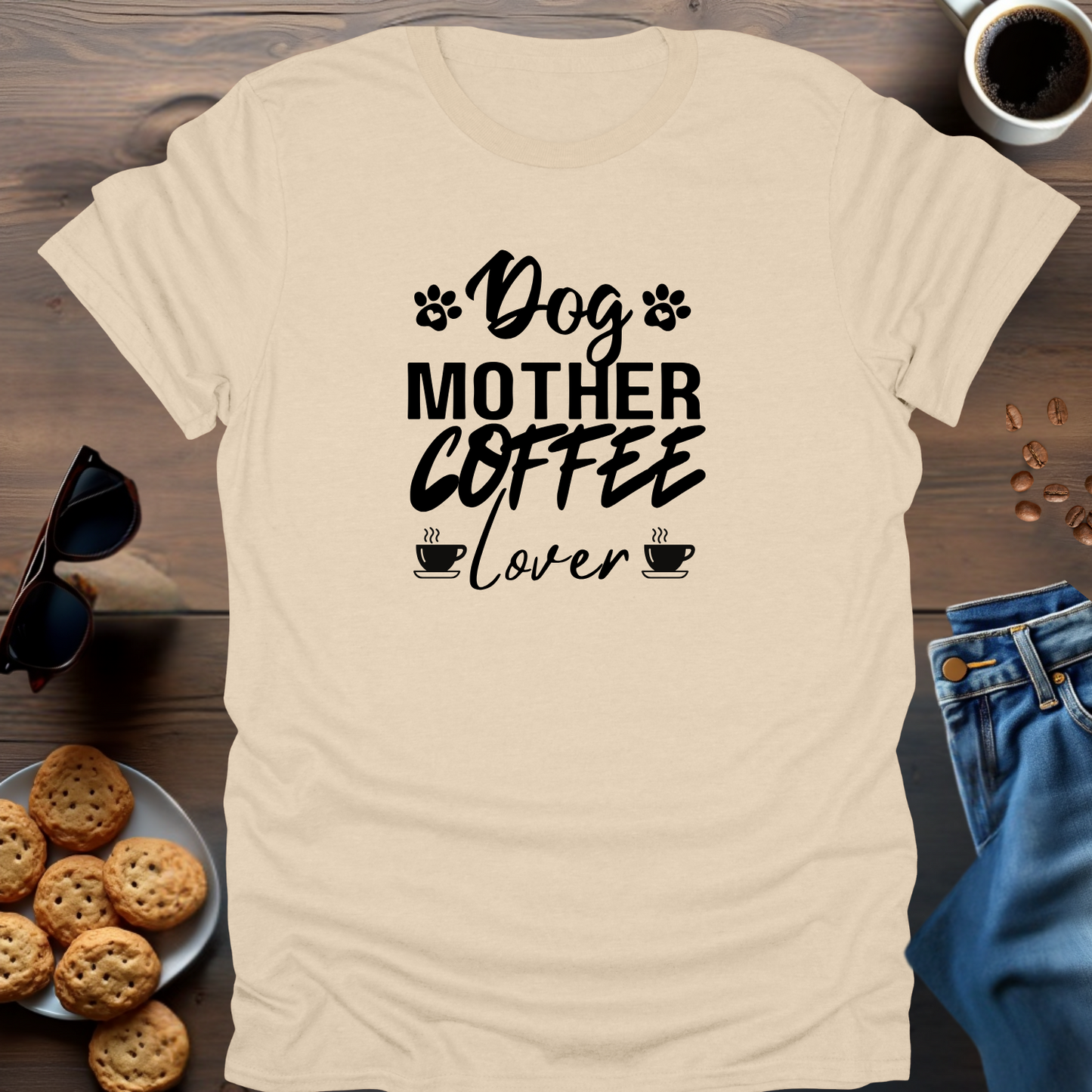 Dog Mother Coffee Lover T-Shirt