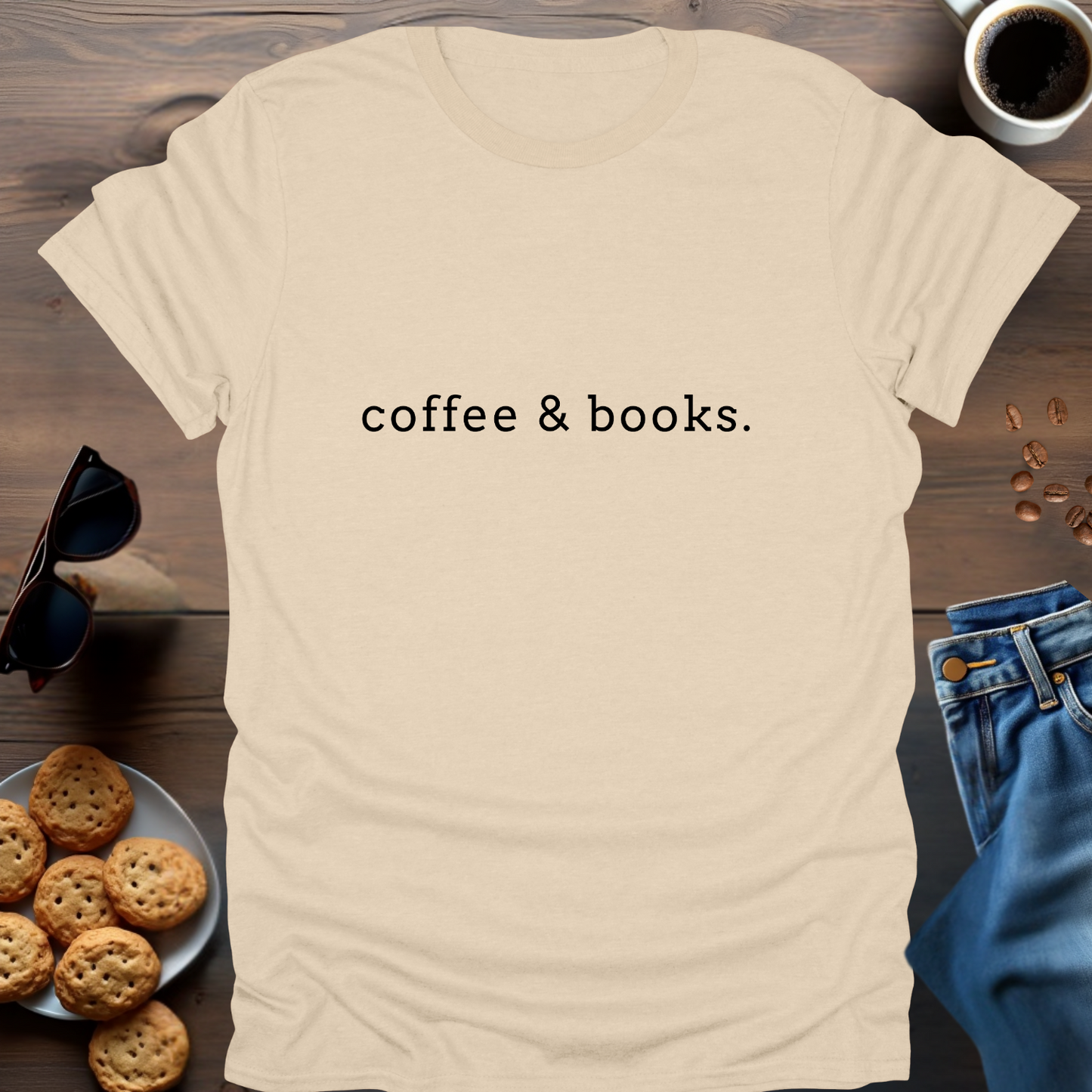 coffee & books. T-Shirt