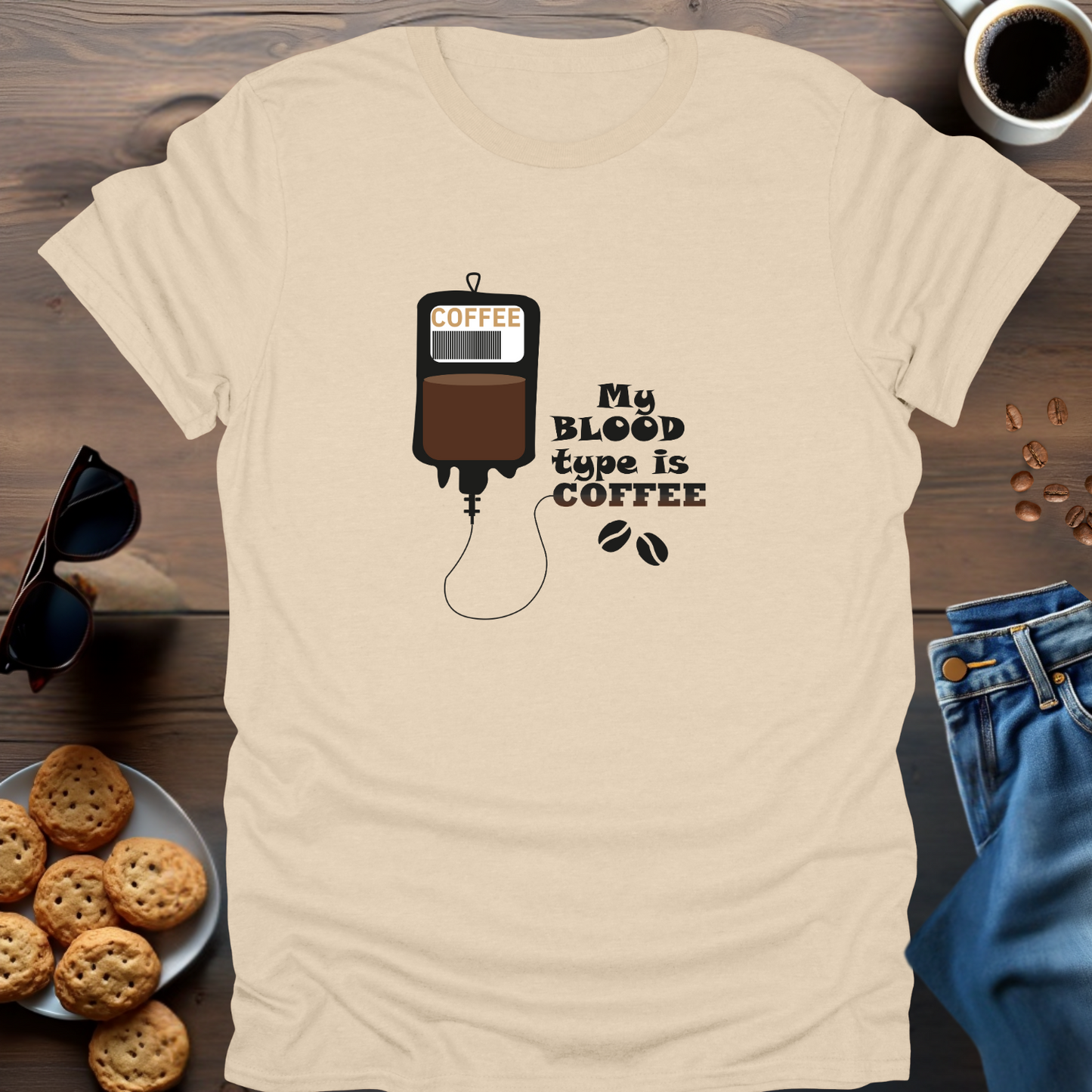 My Blood Type Is Coffee T-Shirt