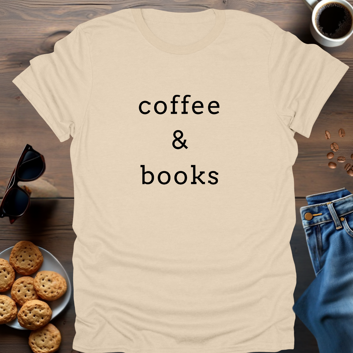 coffee & books..T-Shirt