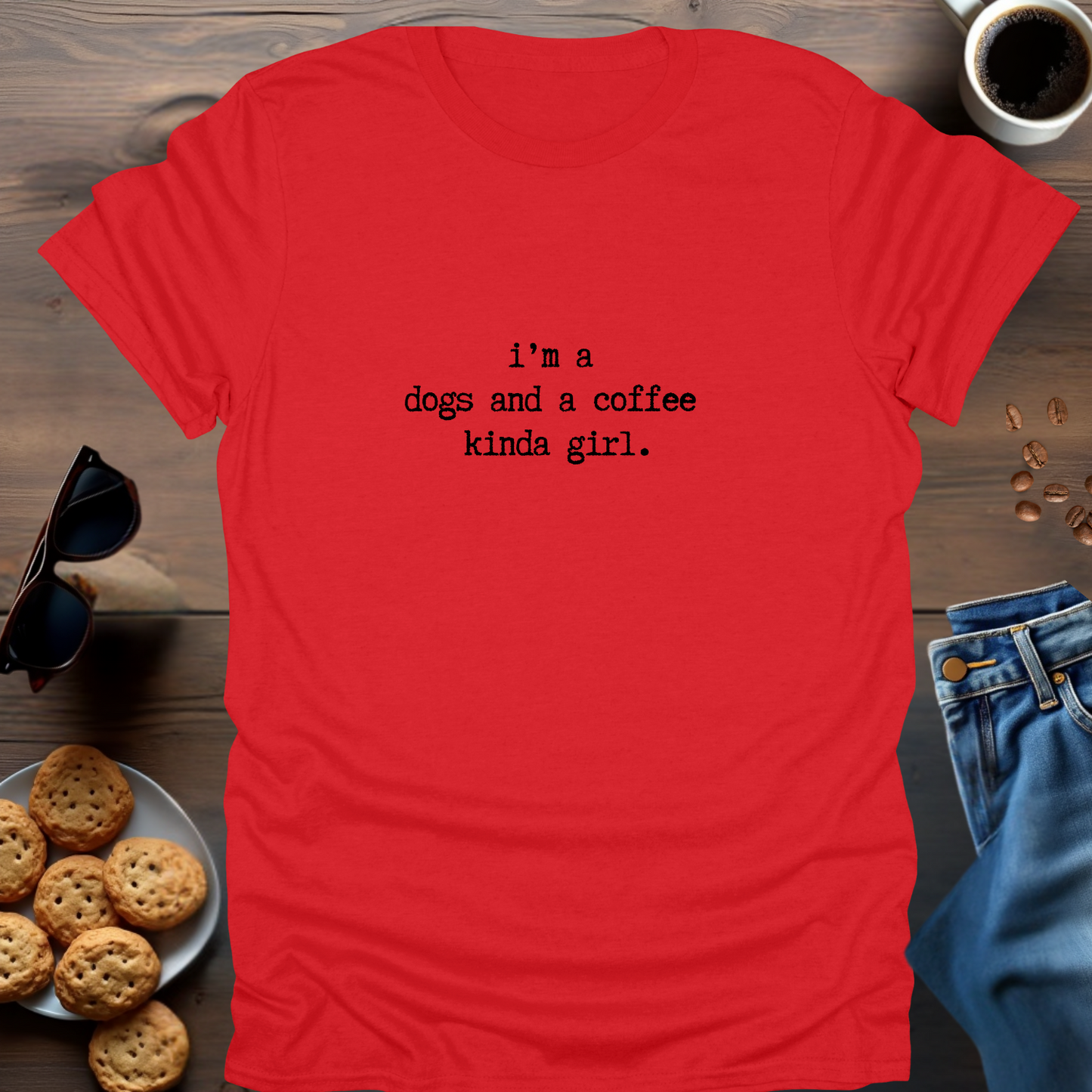 i'm a dogs and a coffee kinda girl.. T-Shirt