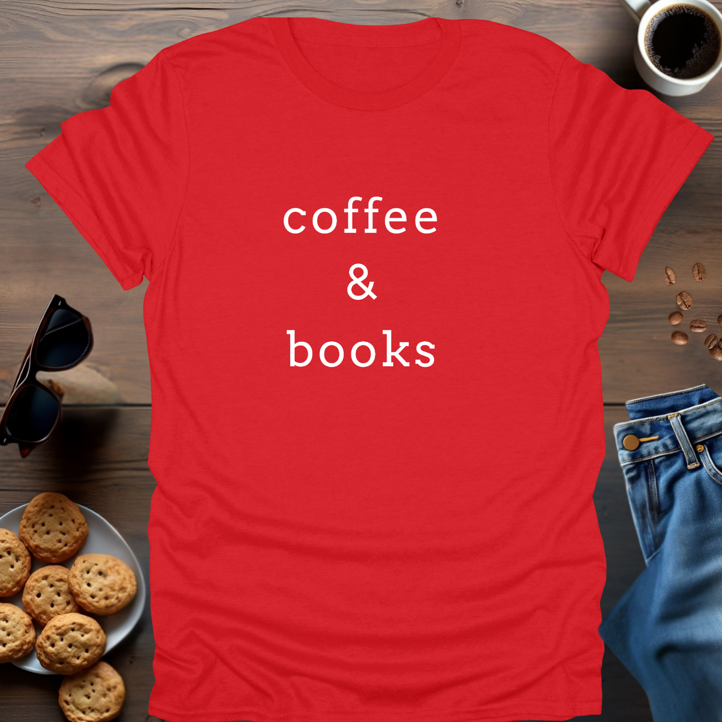 coffee & books..T-Shirt