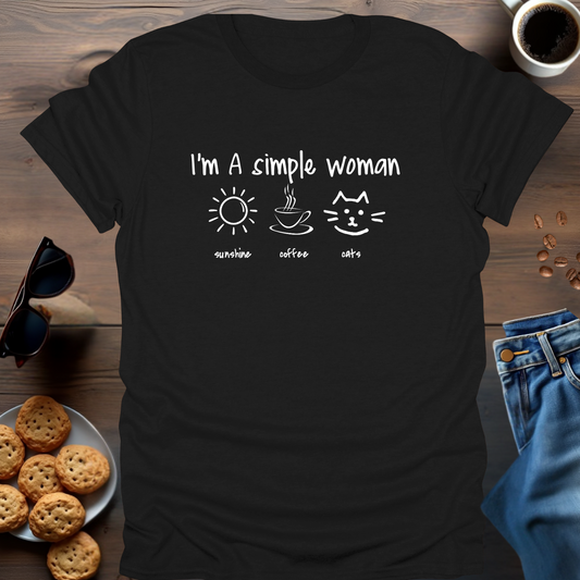 I'M A SIMPLE WOMAN (CATS) T-Shirt