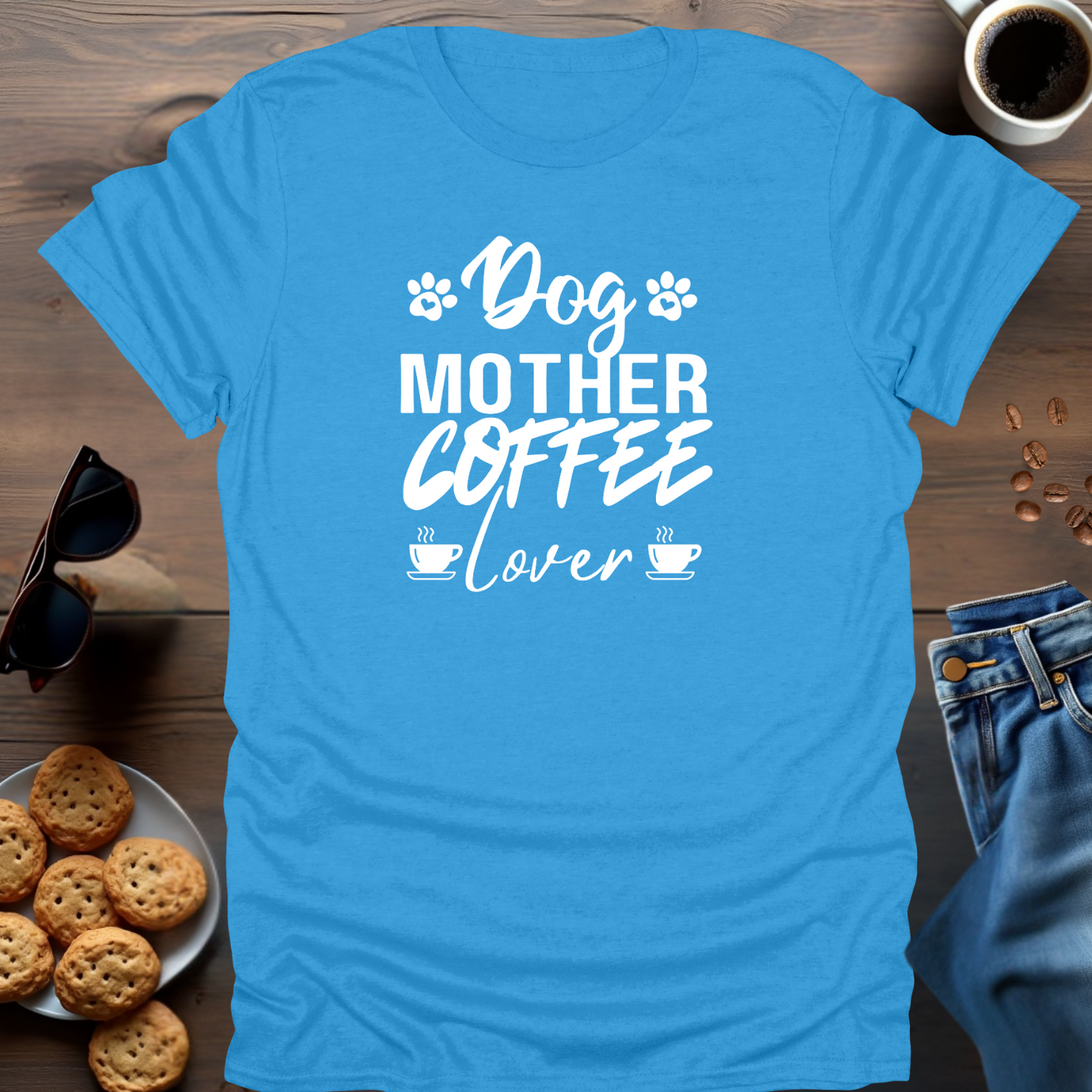 Dog Mother Coffee Lover T-Shirt