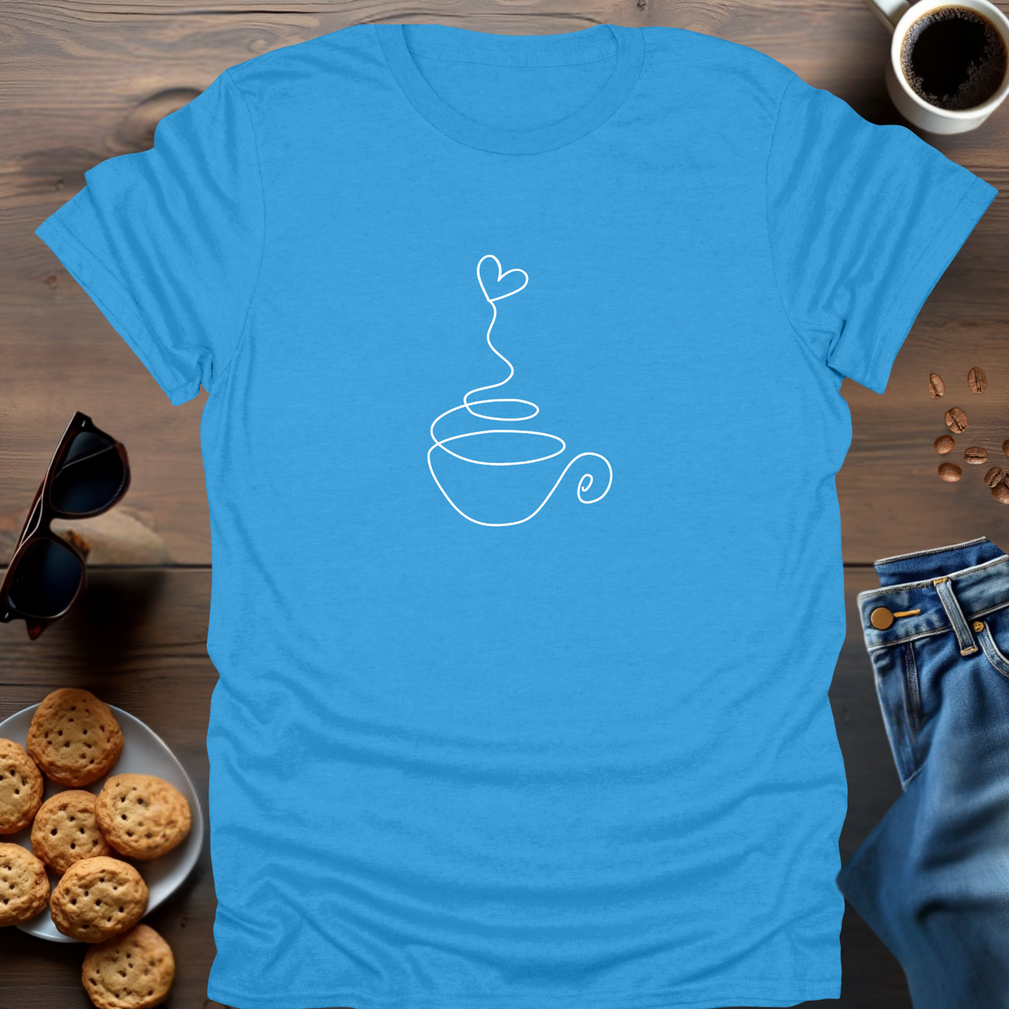 COFFEE CUP WITH HEART T-Shirt