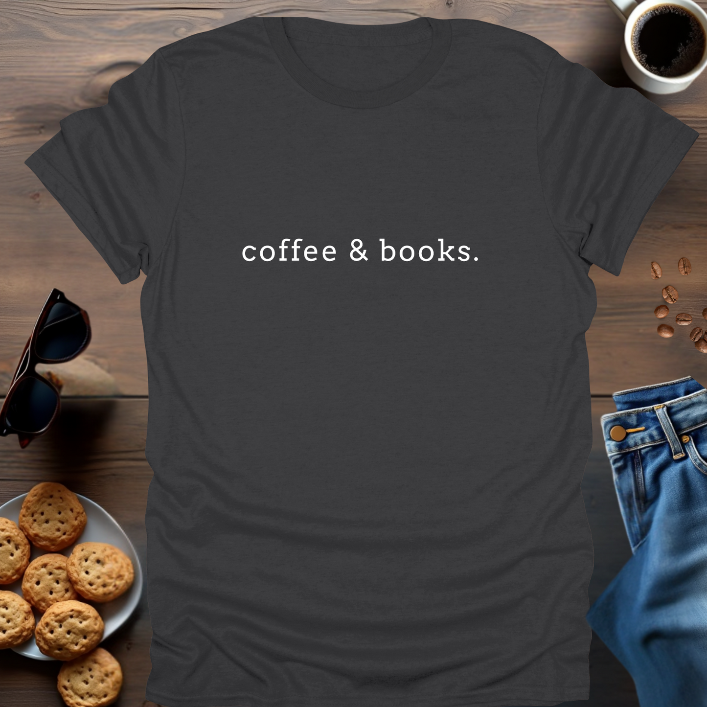 coffee & books. T-Shirt