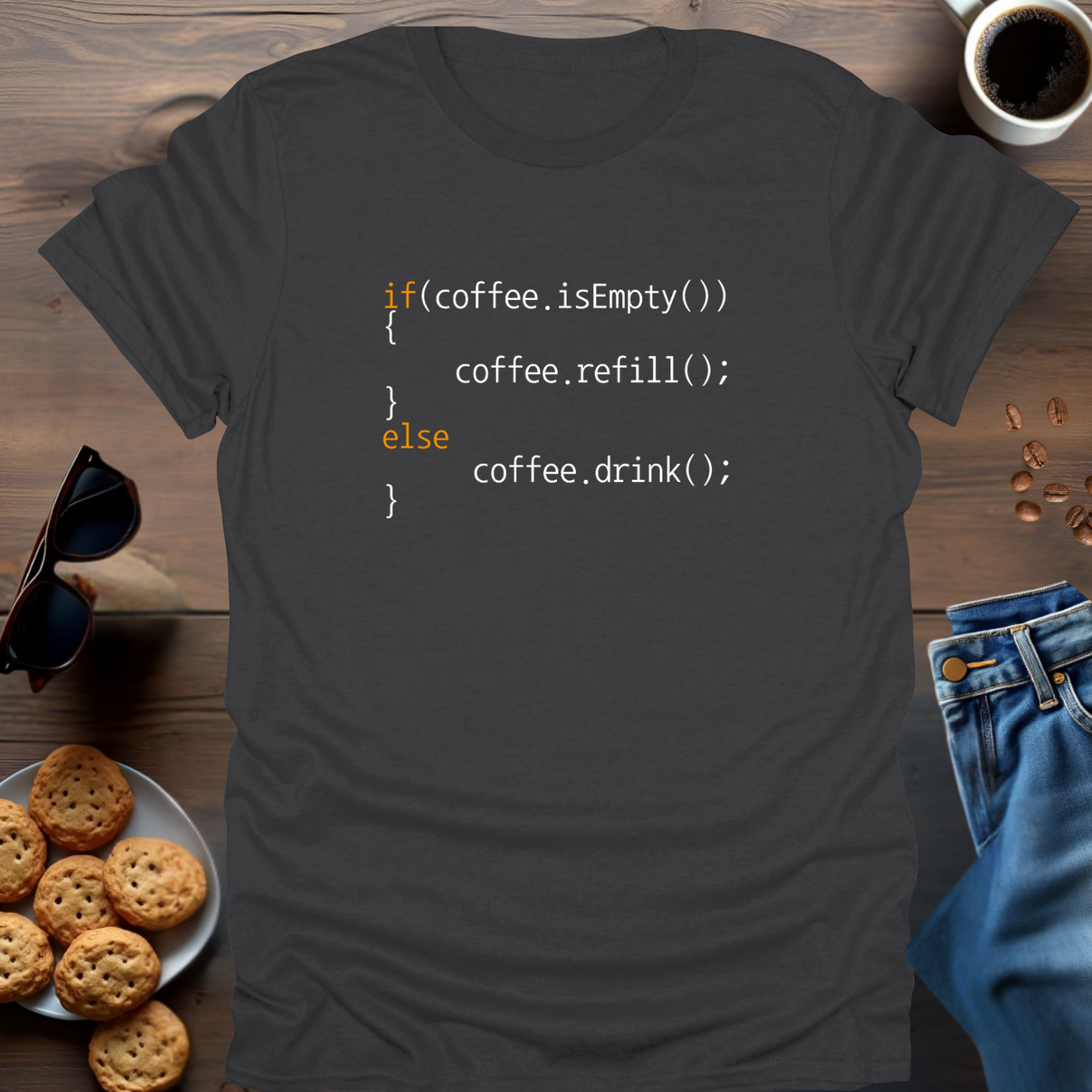 Coding Coffee Refill T-Shirt