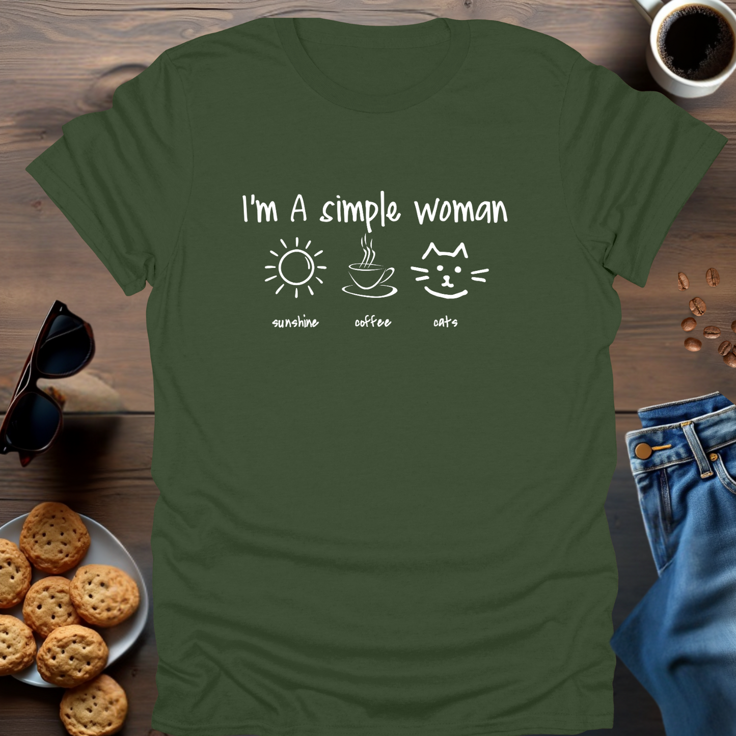 I'M A SIMPLE WOMAN (CATS) T-Shirt