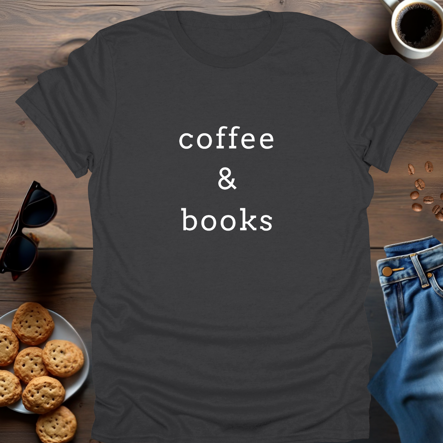 coffee & books..T-Shirt