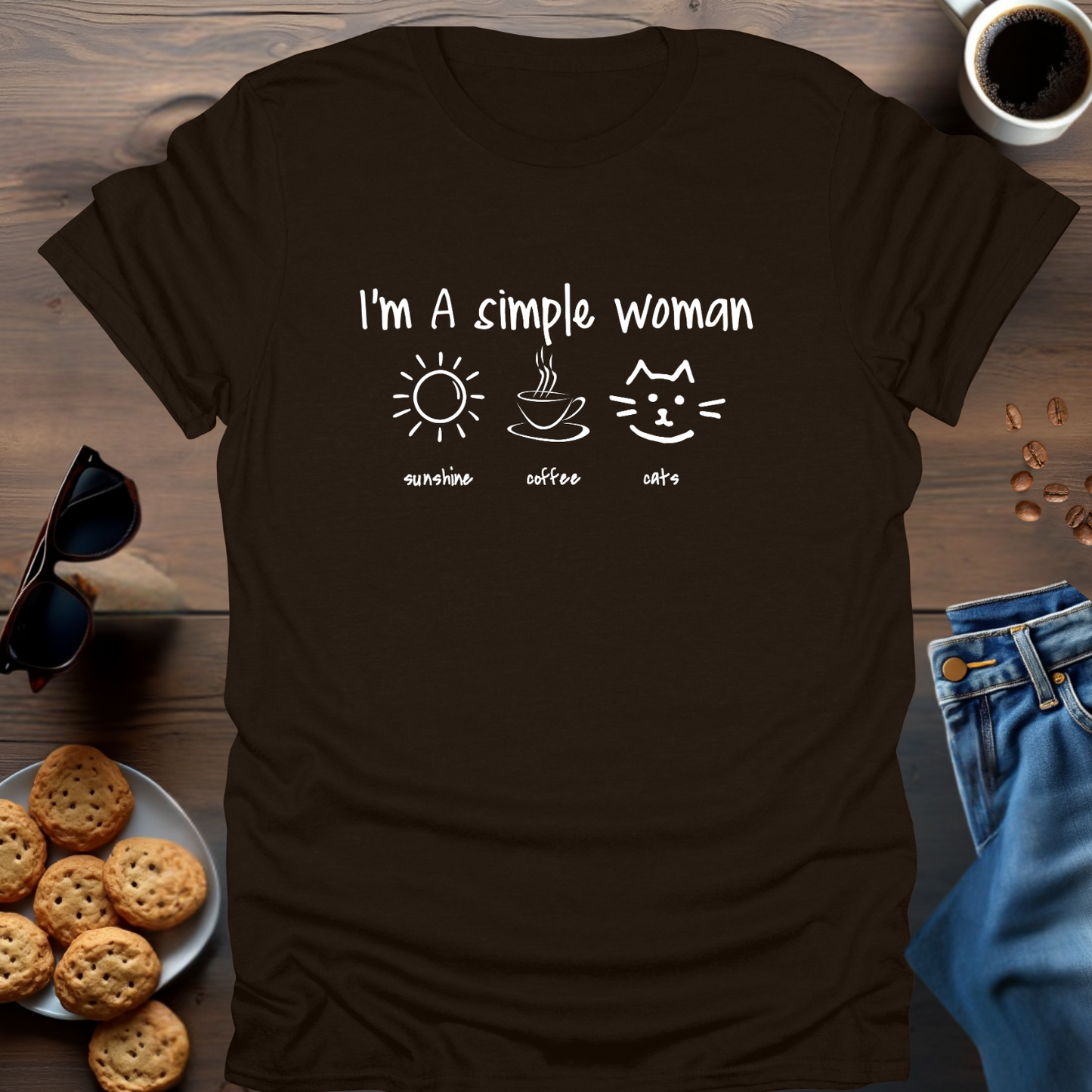 I'M A SIMPLE WOMAN (CATS) T-Shirt