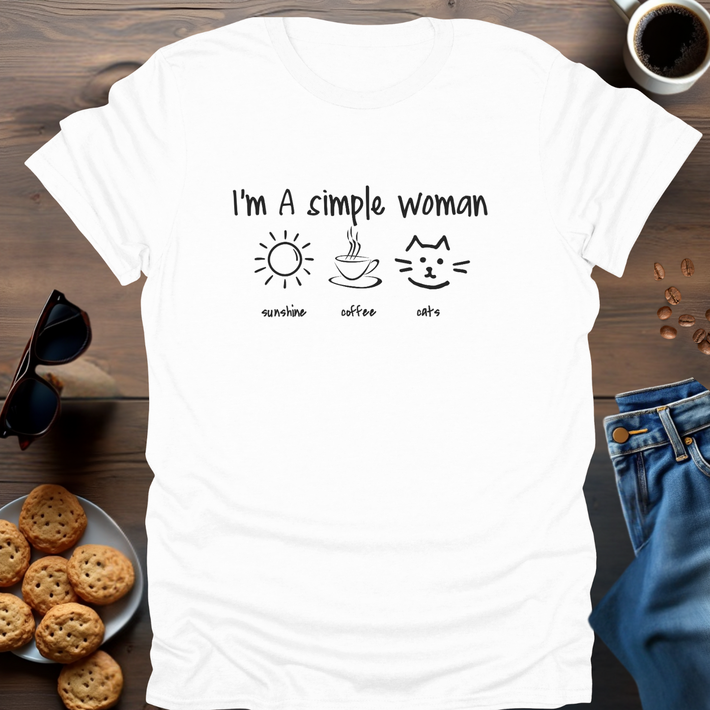 I'M A SIMPLE WOMAN (CATS) T-Shirt