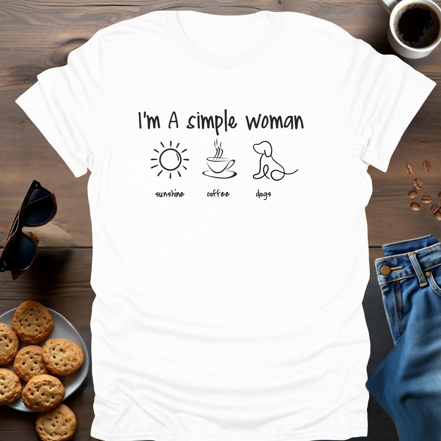 I'M A SIMPLE WOMAN (DOGS) T-Shirt