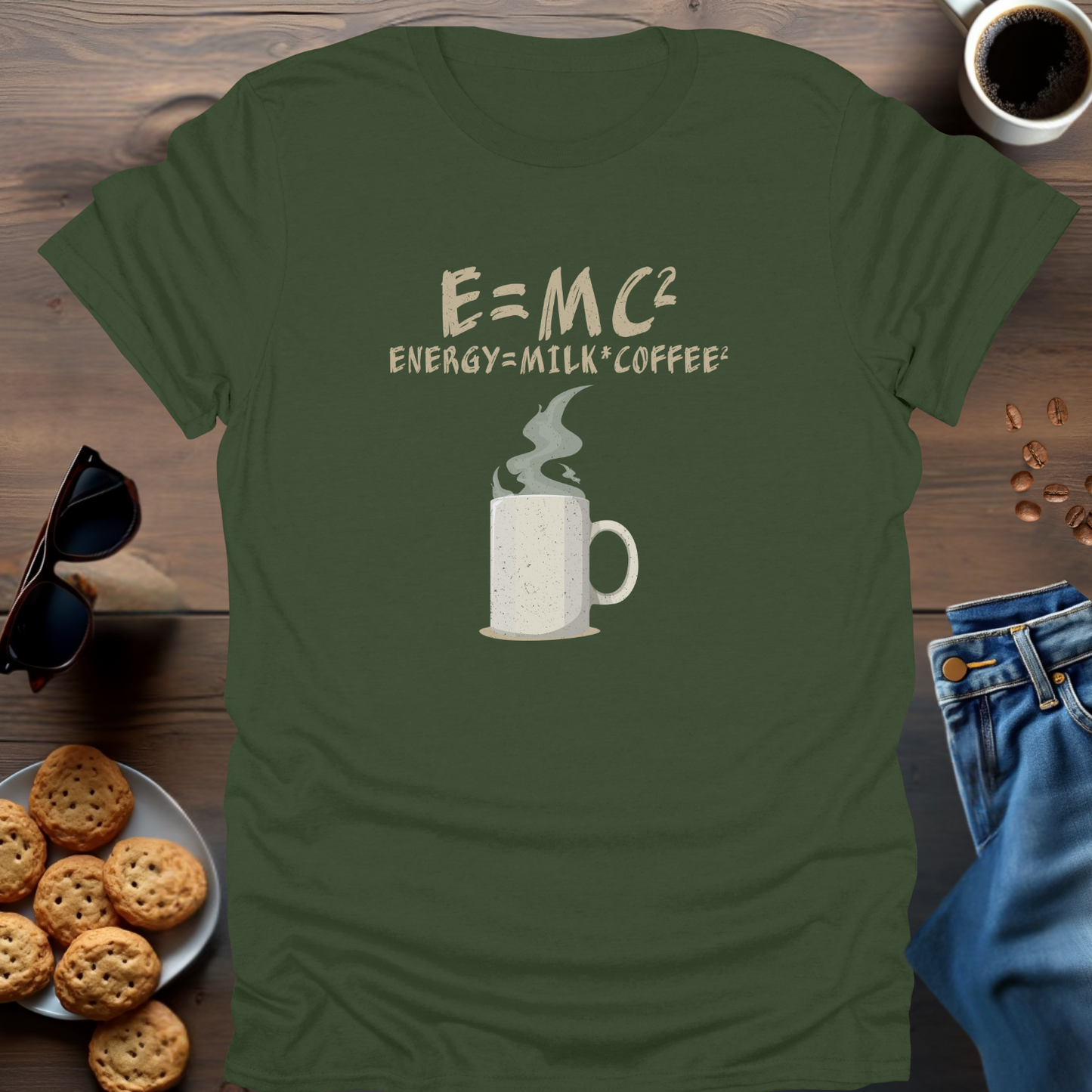 E=MC2 Coffee T-Shirt