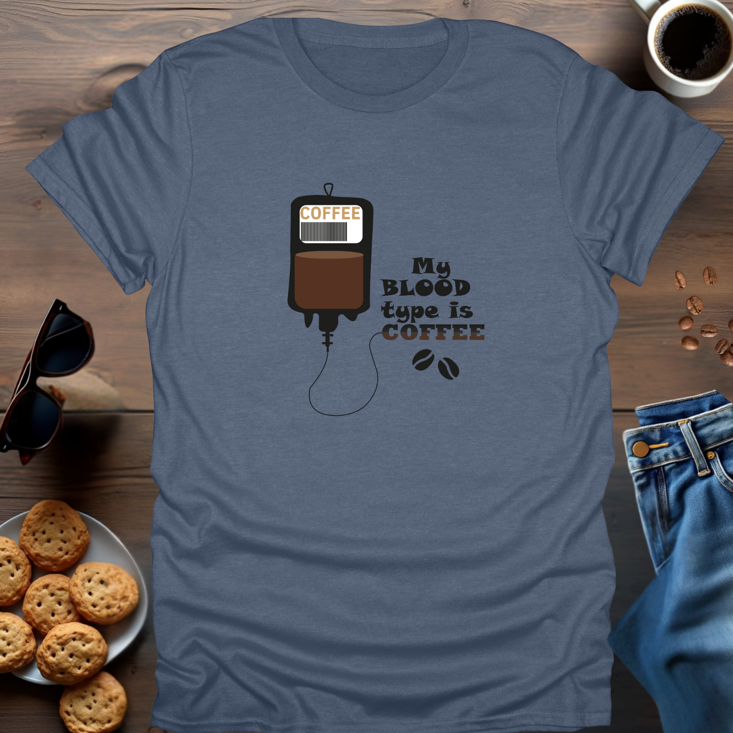 My Blood Type Is Coffee T-Shirt