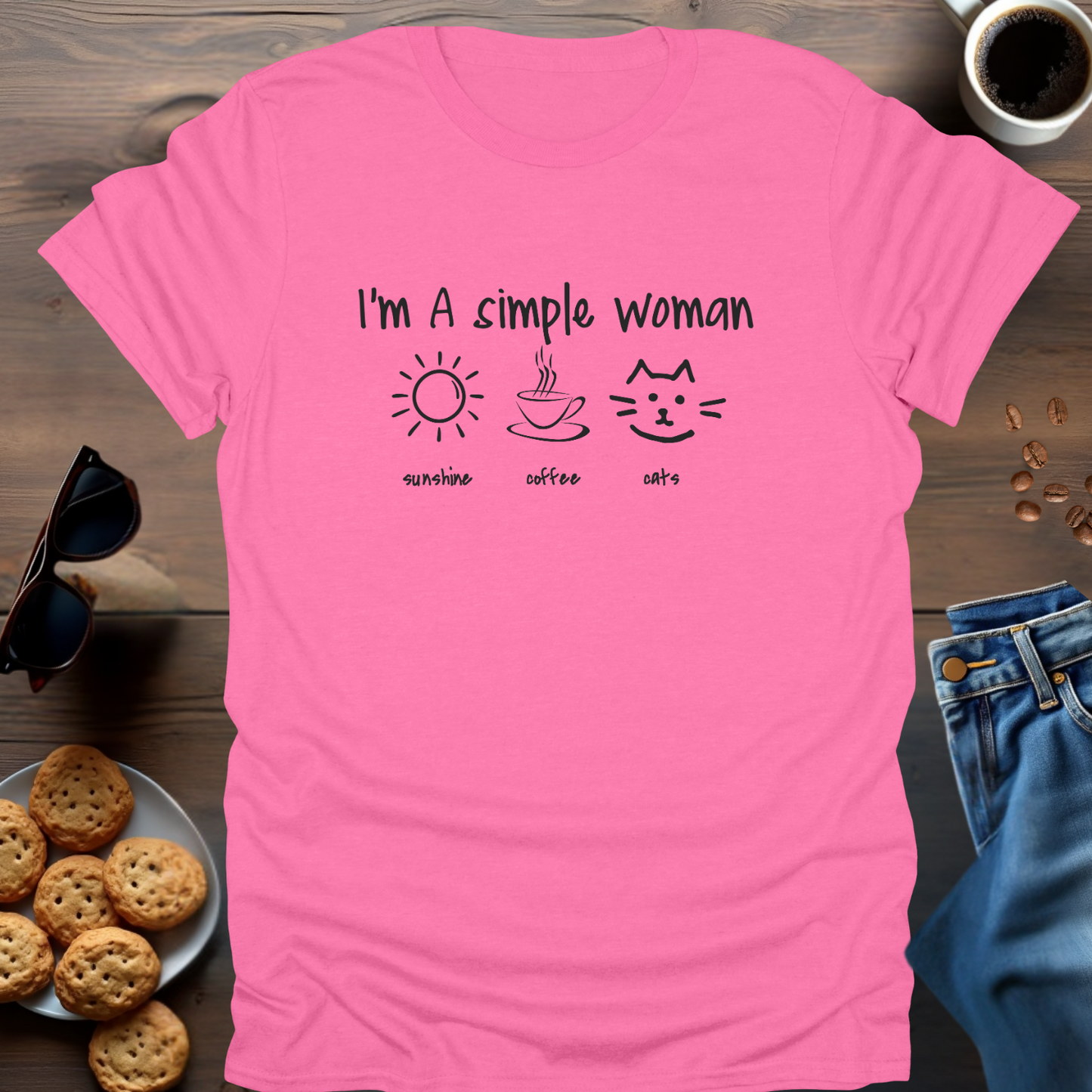 I'M A SIMPLE WOMAN (CATS) T-Shirt