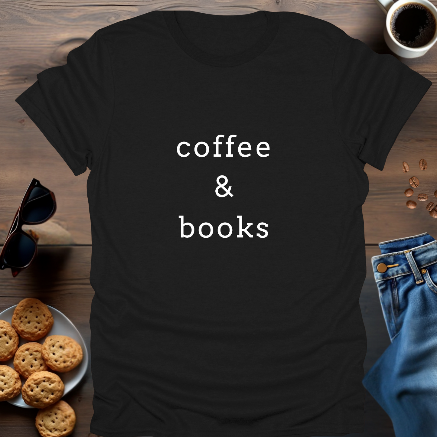 coffee & books..T-Shirt