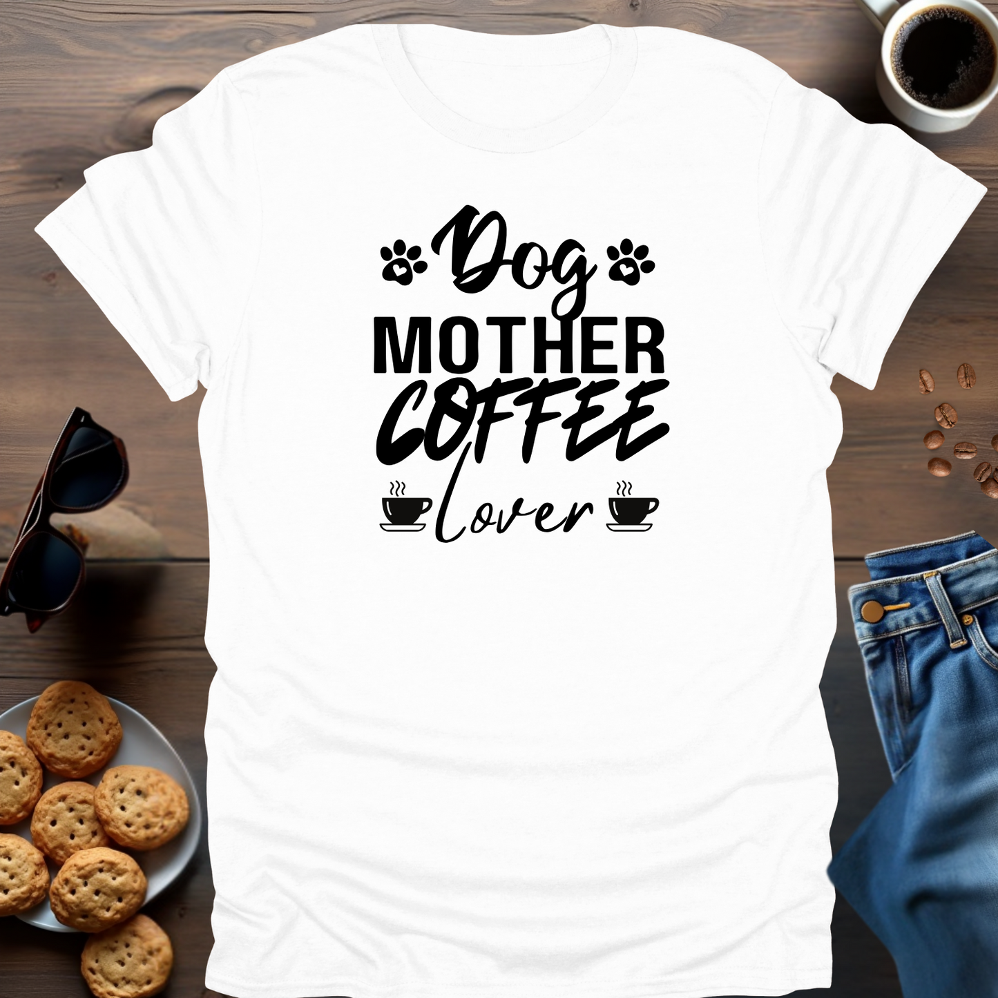 Dog Mother Coffee Lover T-Shirt