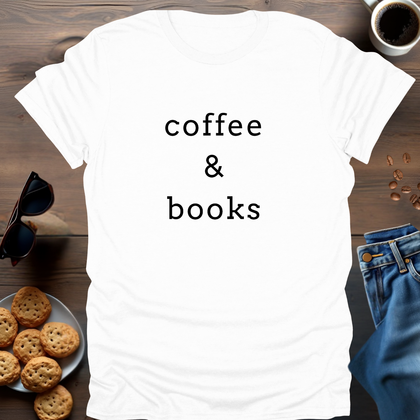 coffee & books..T-Shirt