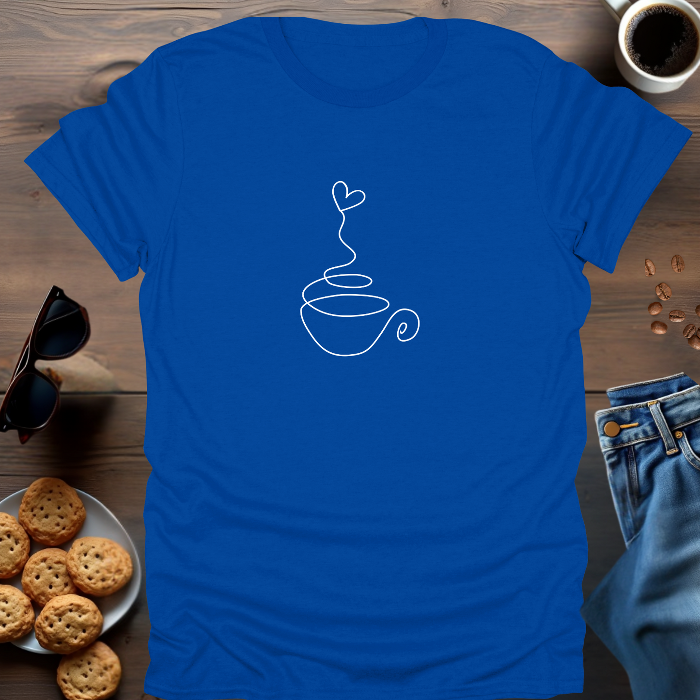 COFFEE CUP WITH HEART T-Shirt