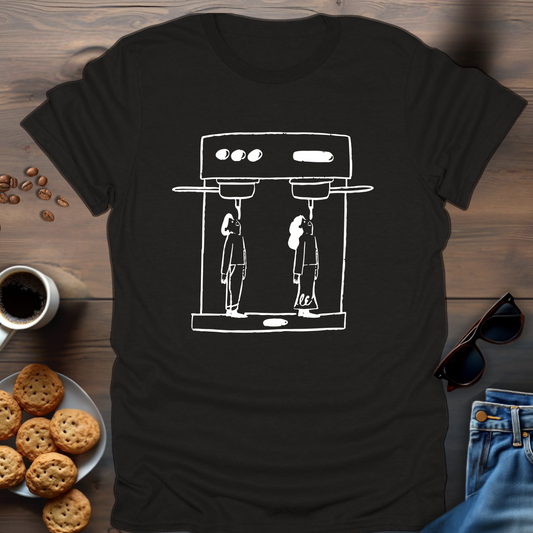 Drinking coffee from the machine T-Shirt