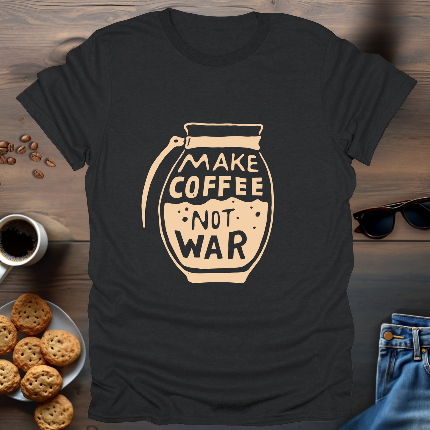 Make Coffee Not War T-Shirt