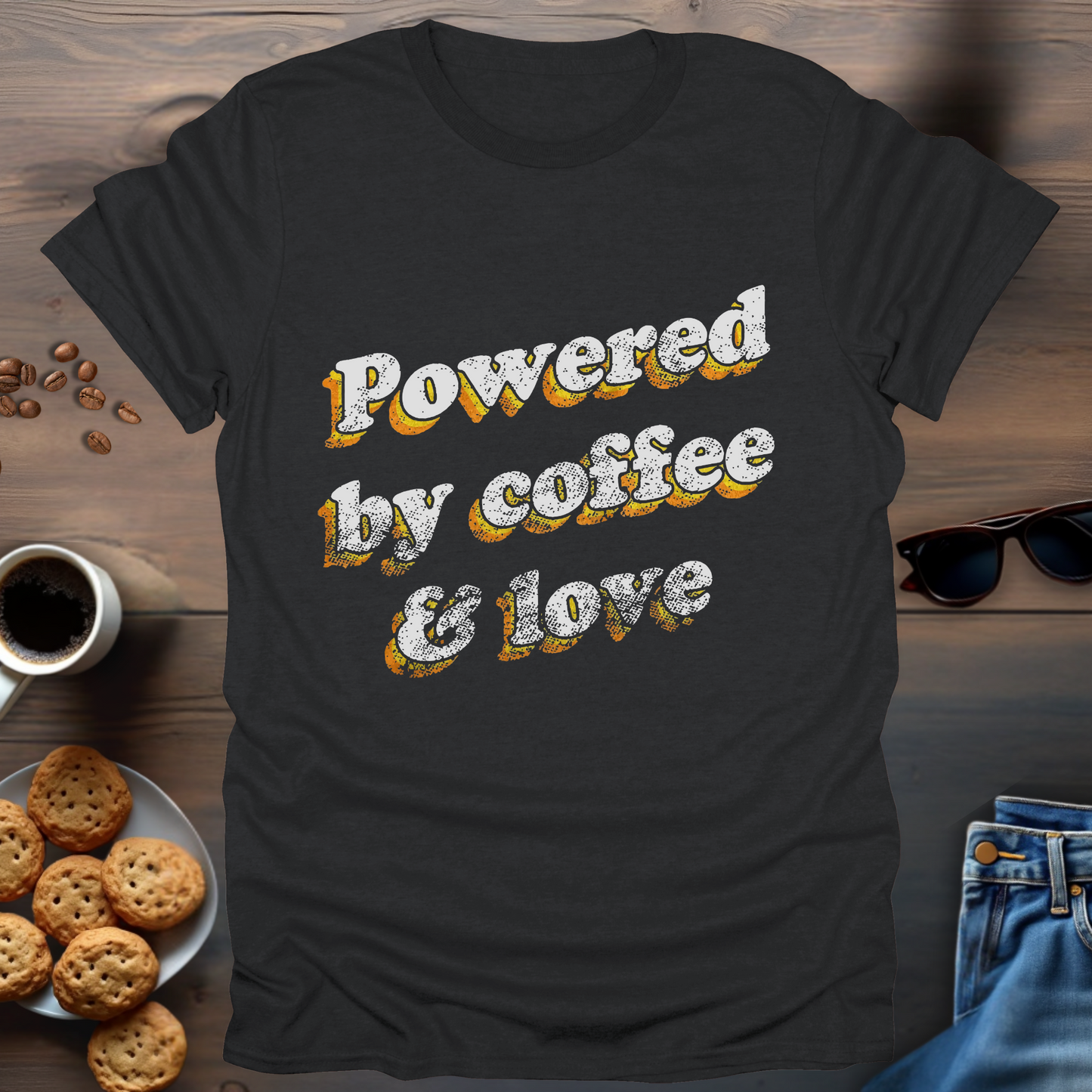 Powered By Coffee & Love T-Shirt