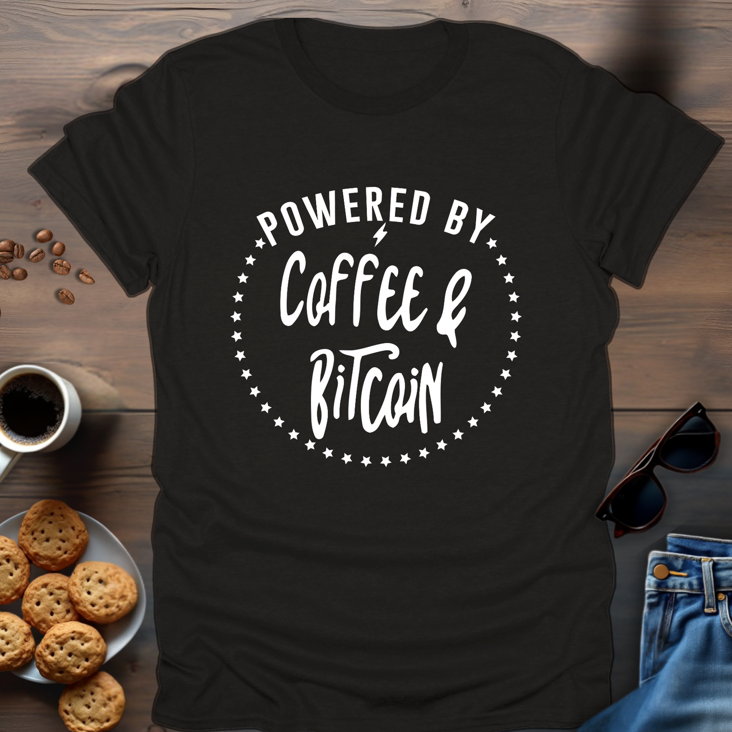 Powered By Coffee & Bitcoin T-Shirt