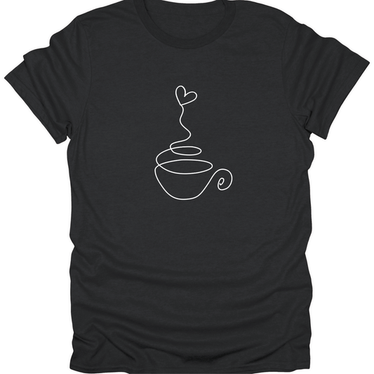 COFFEE CUP WITH HEART T-Shirt