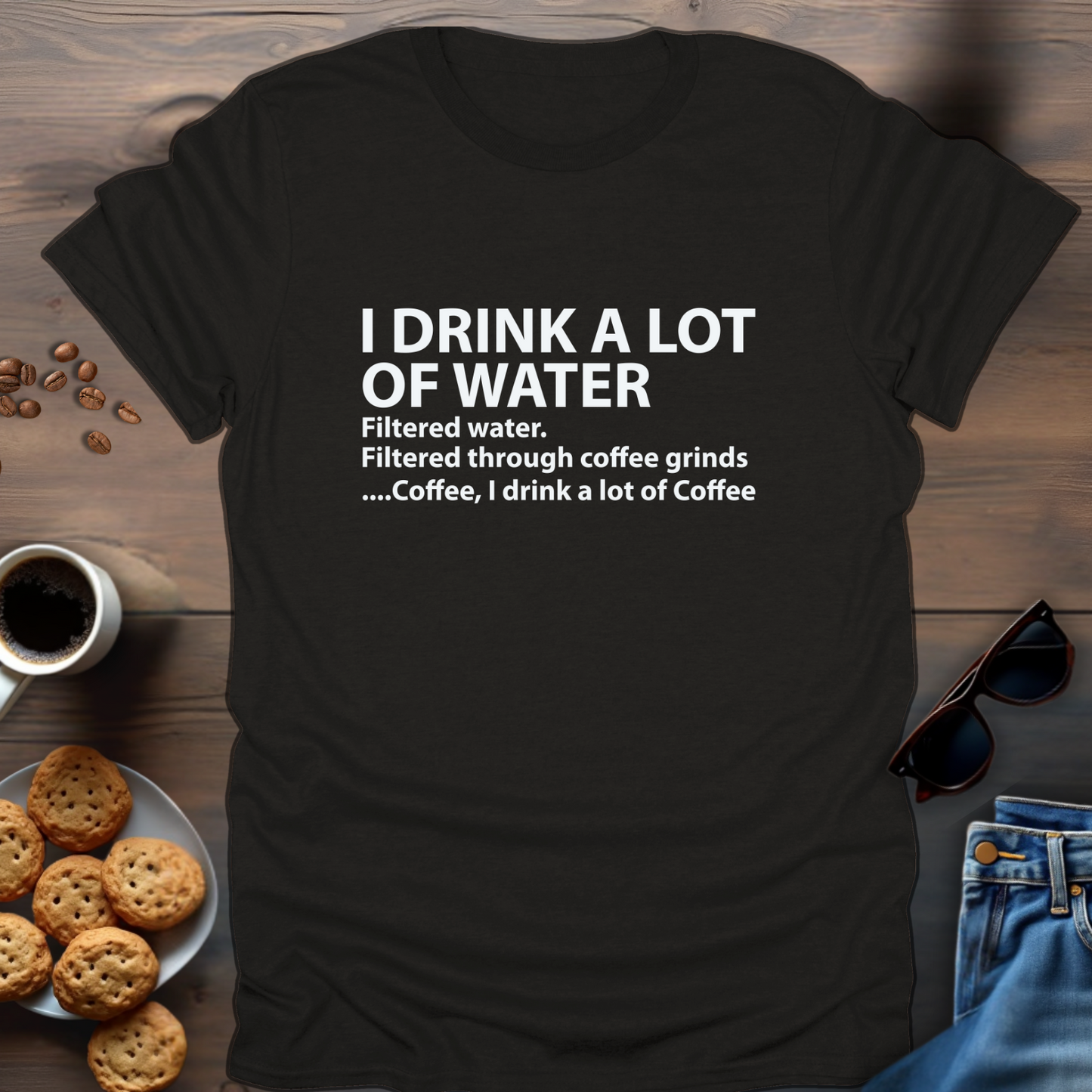 I Drink A Lot Of Water...Coffee T-Shirt