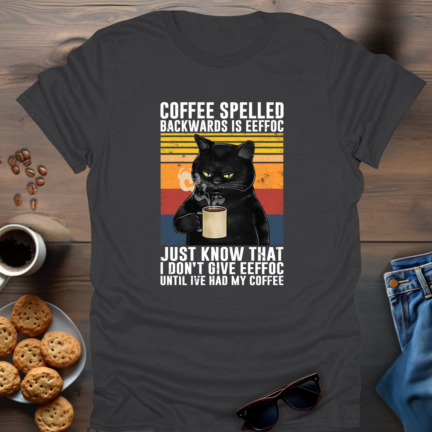 Coffee Spelled Backwards Is Eeffoc T-Shirt