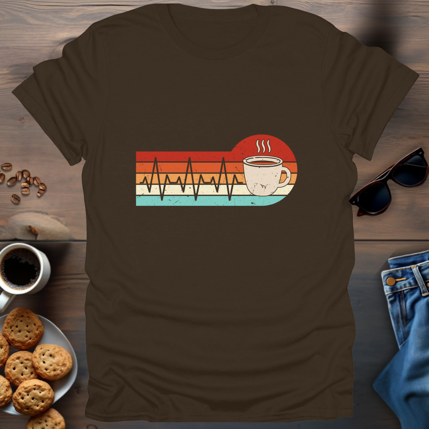 Coffee Beat Retro T-Shirt