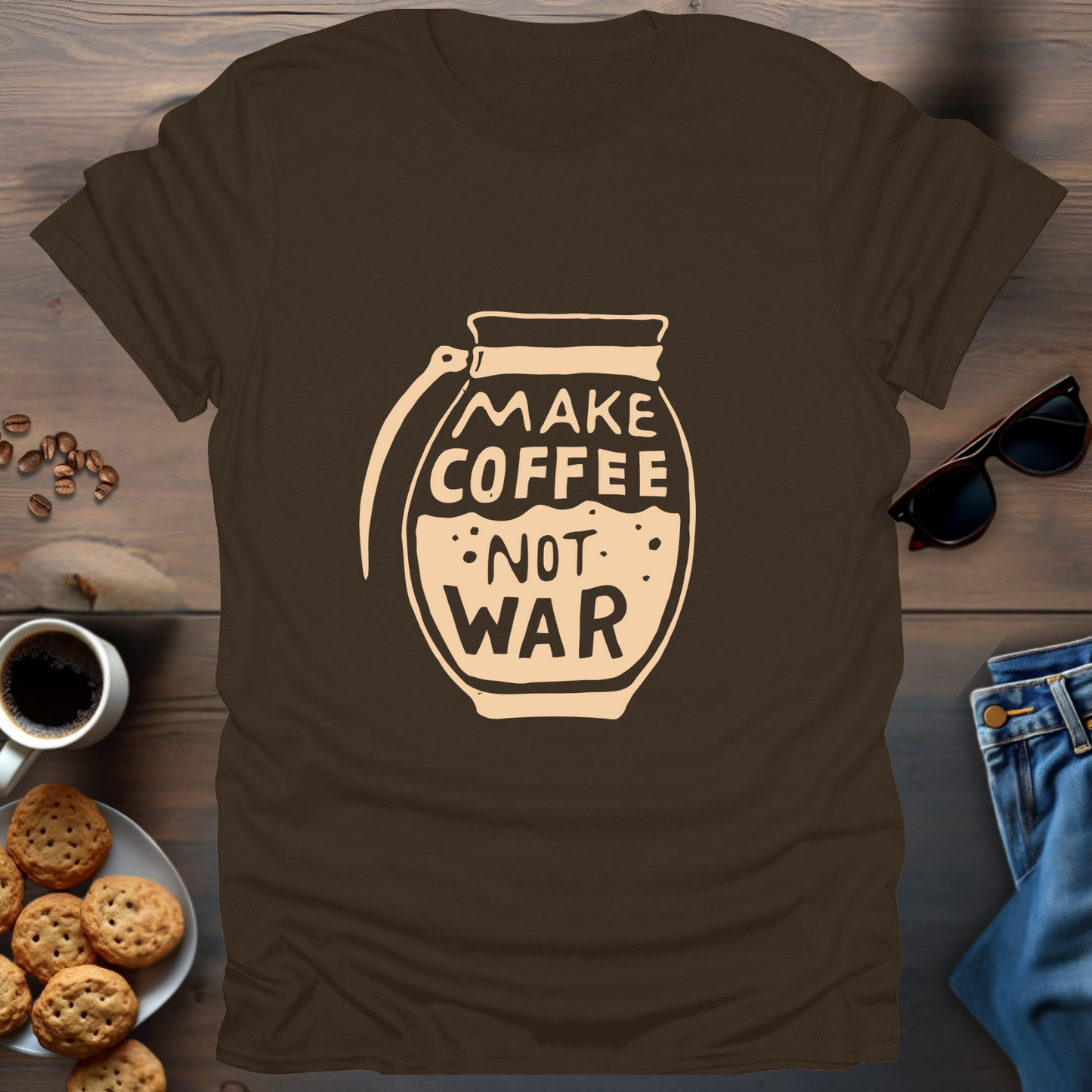 Make Coffee Not War T-Shirt