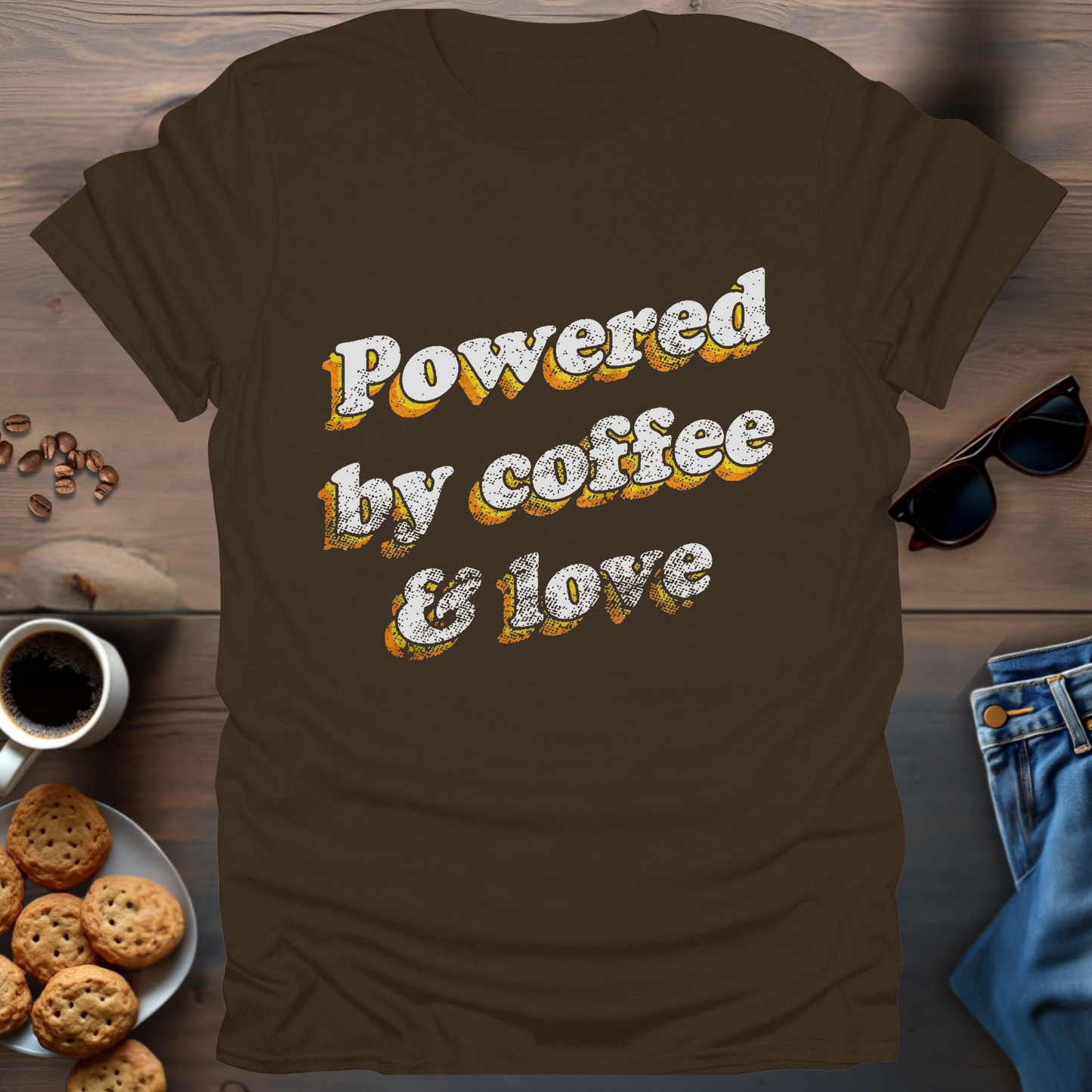 Powered By Coffee & Love T-Shirt