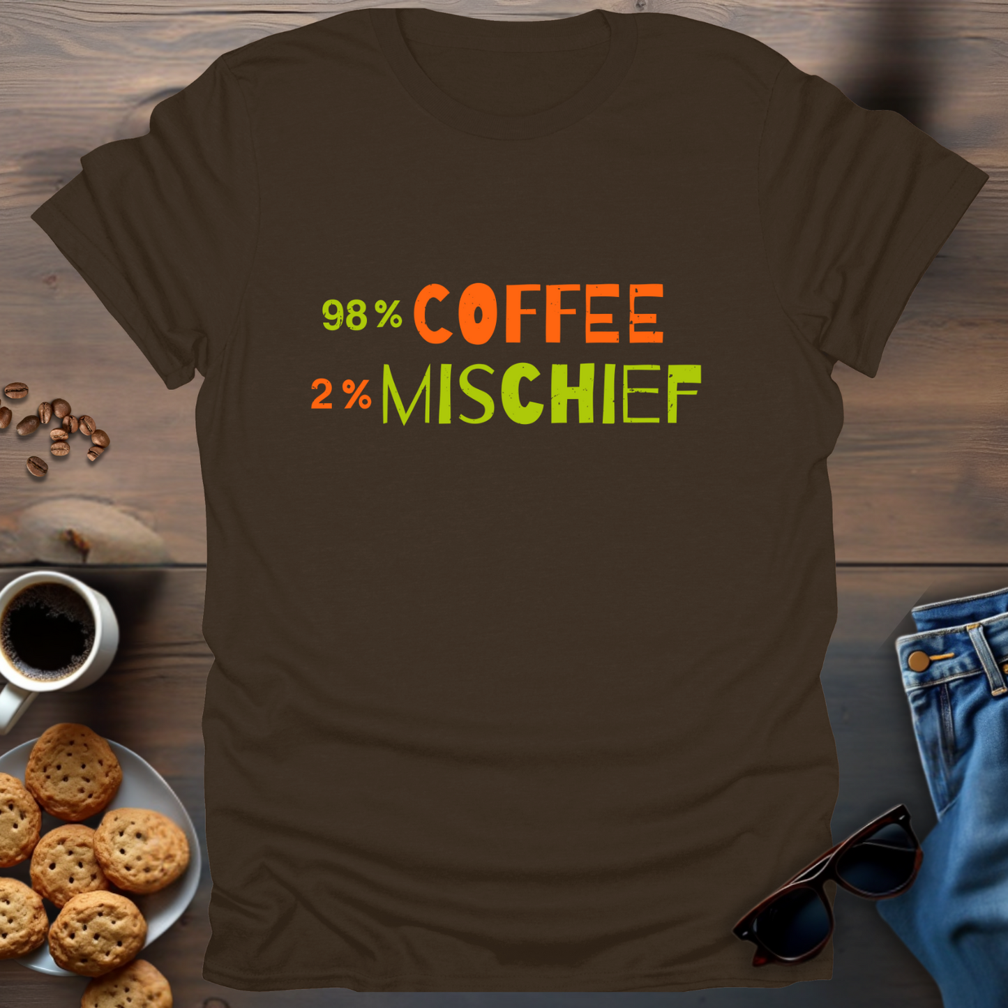 98 coffee 2 mischief T-Shirt