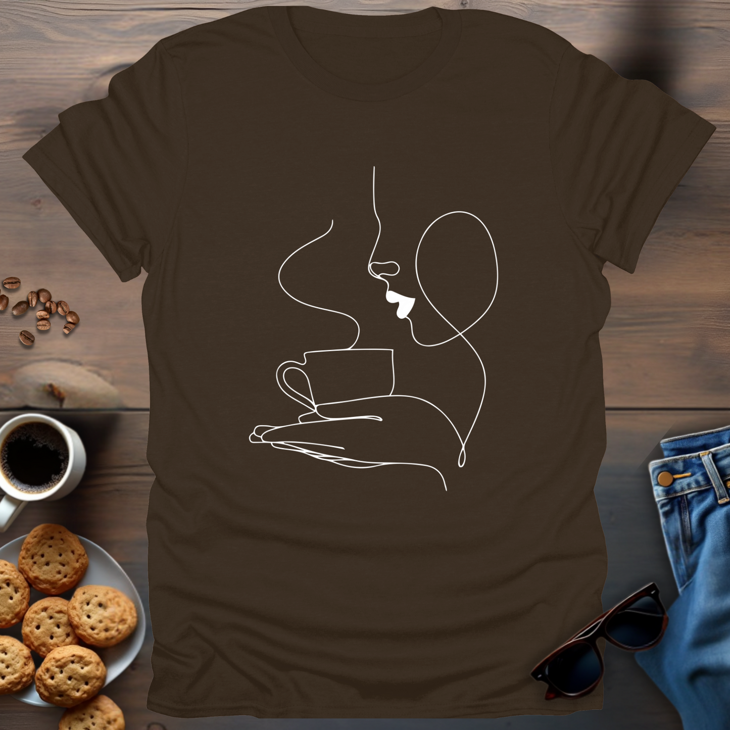 Coffee Girl Elegant T-Shirt