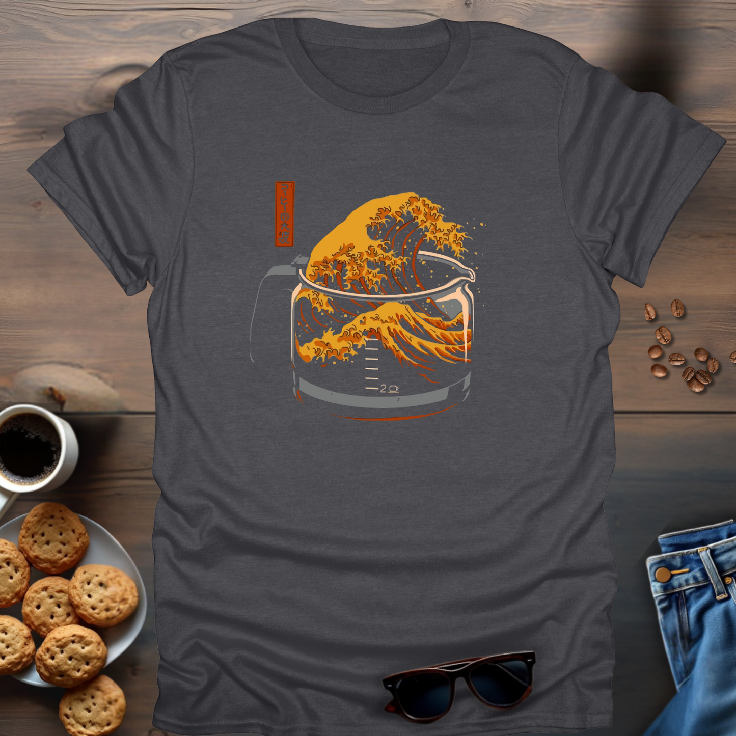 The Great Wave of Coffee T-Shirt