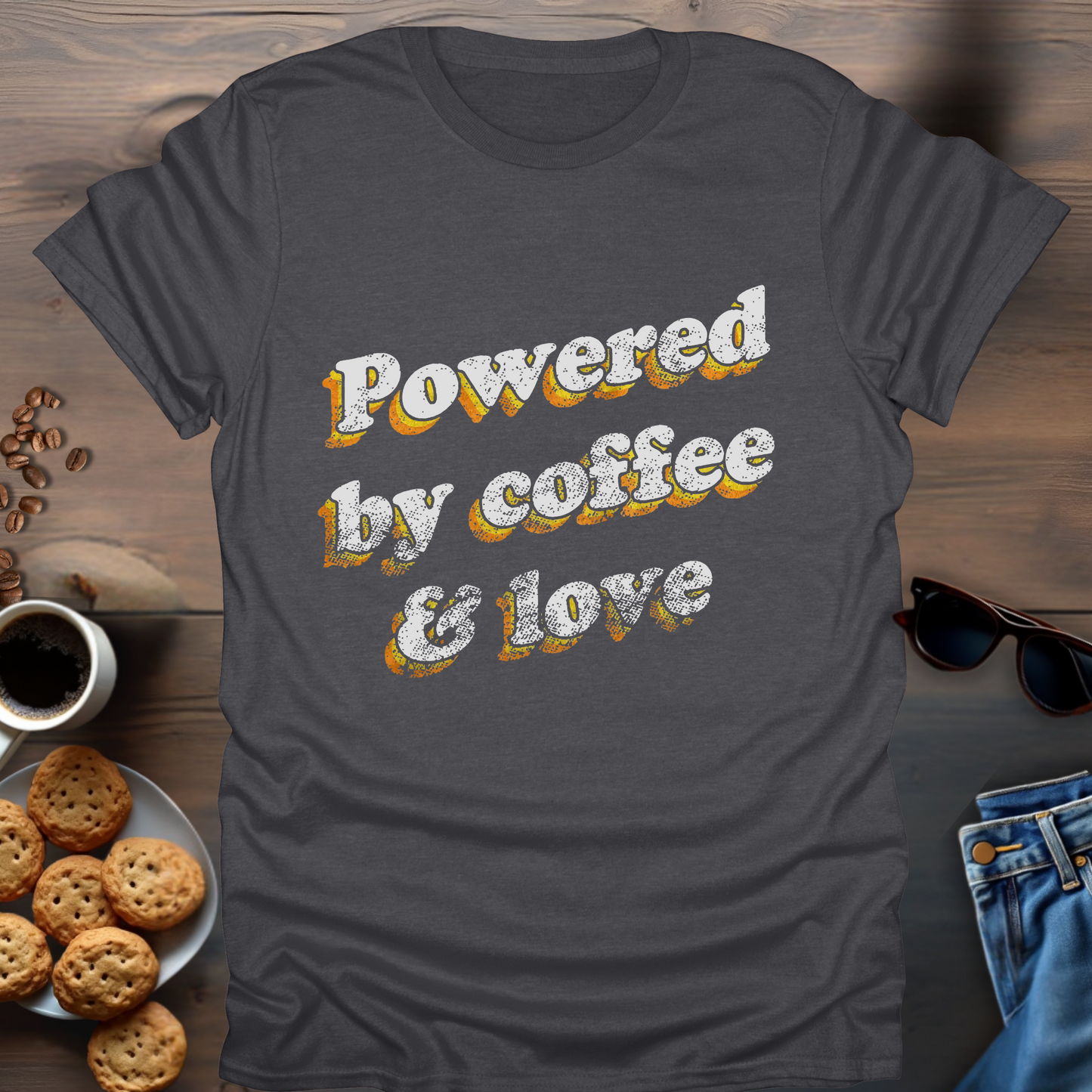 Powered By Coffee & Love T-Shirt