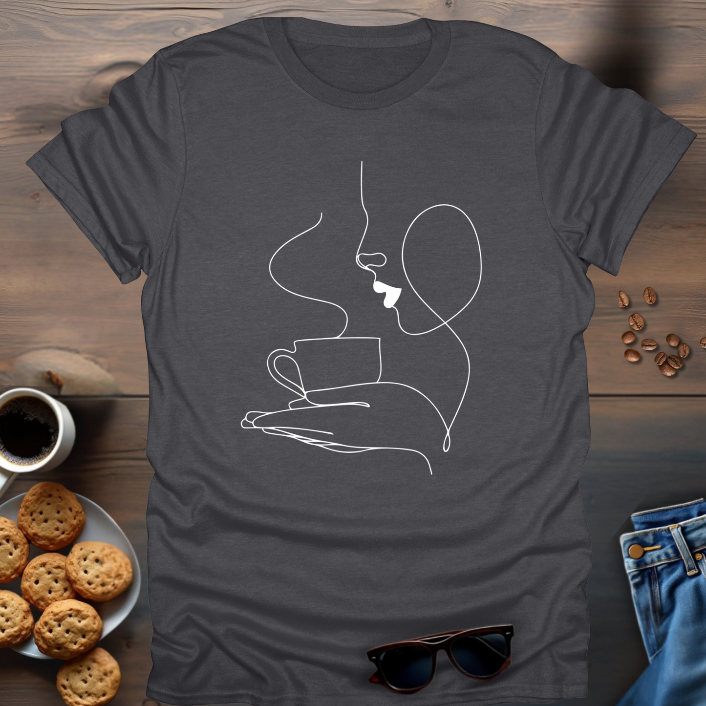 Coffee Girl Elegant T-Shirt