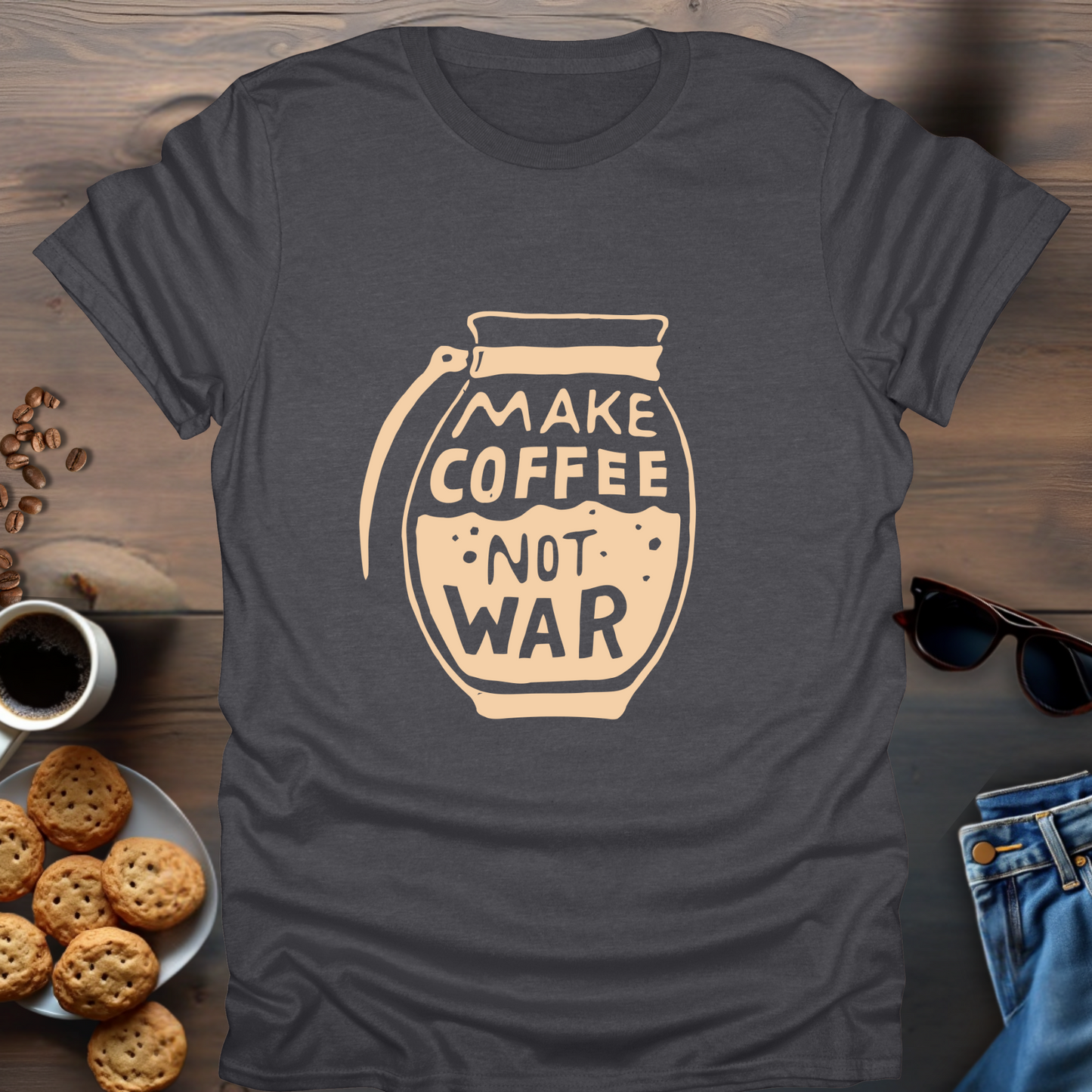 Make Coffee Not War T-Shirt