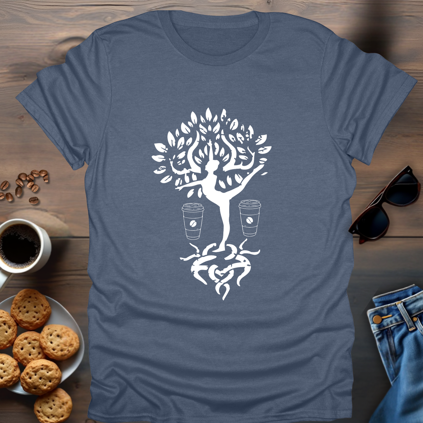 Yoga Coffee coffee under tree T-Shirt