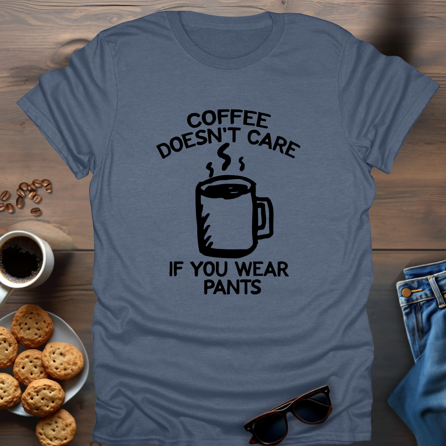 Coffee Doesn’t Care If You Wear Pants T-Shirt